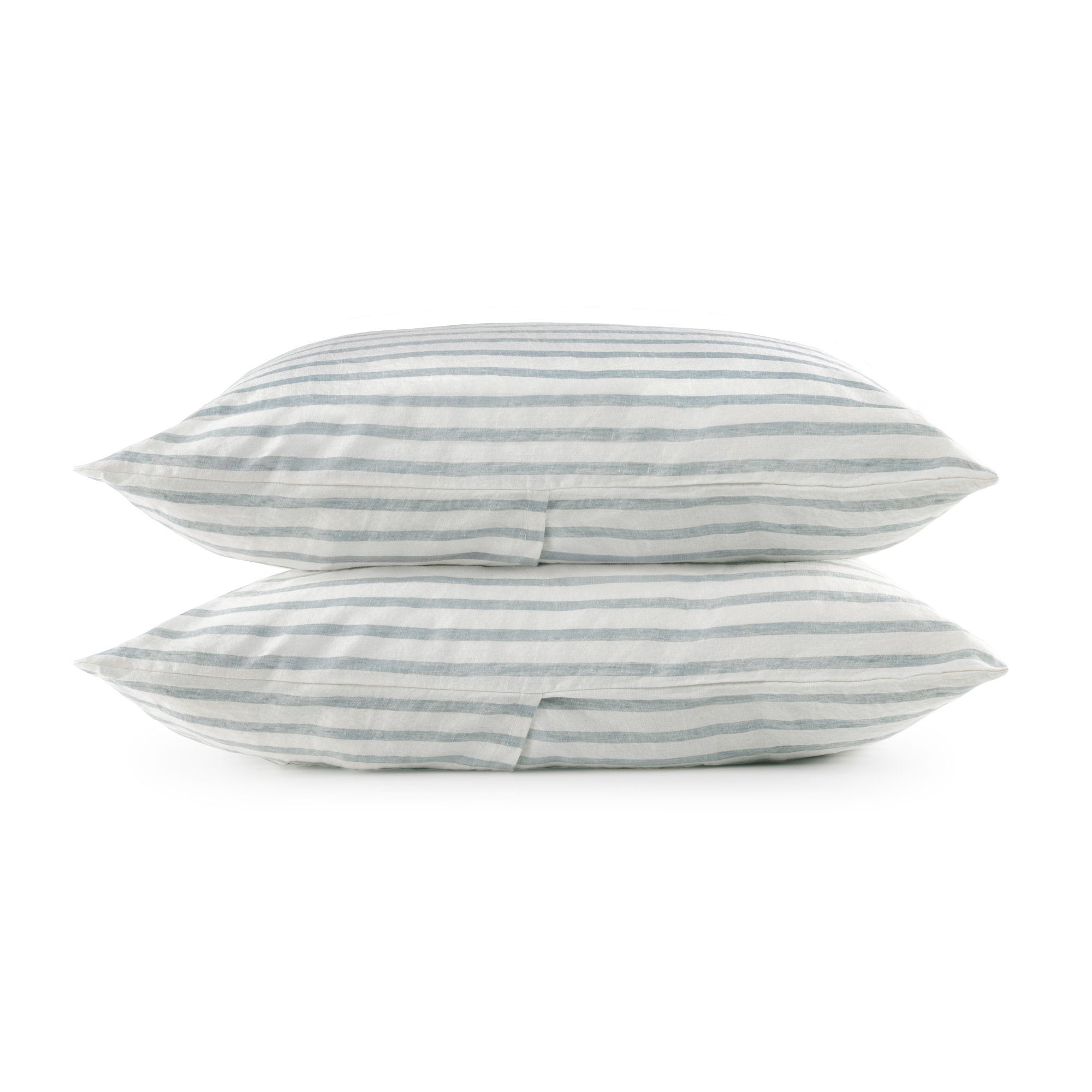 100% French Linen Pillowcase Set, Putty Heather, Standard Pillowcase