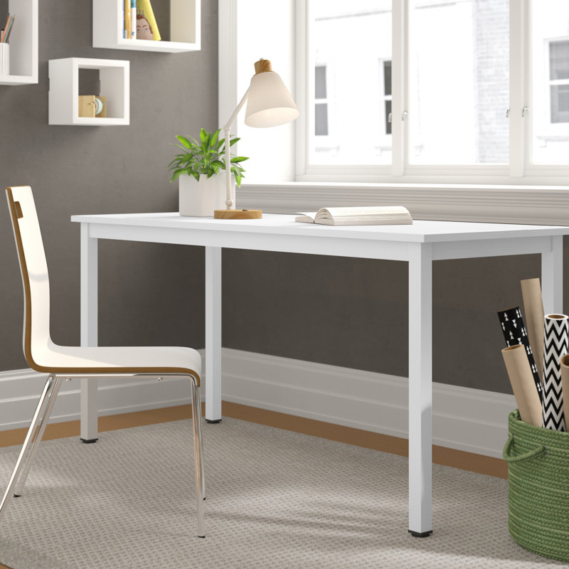 Bureau Adero, Blanc / blanc, H 29,5 po x l 47,2 po x P 23,6 po