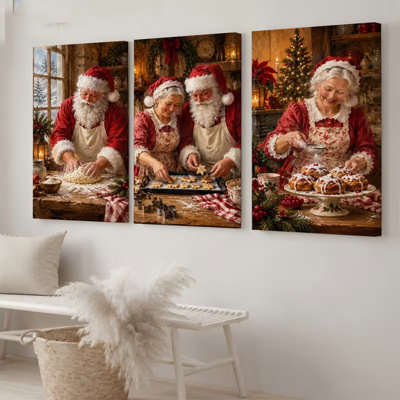 3 Piece Wrapped Canvas Wall Art