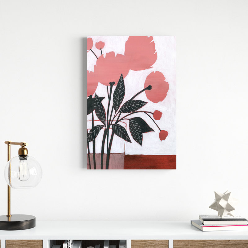 «Flower Screen II», peinture sur toile, H 30 po x l 20 po
