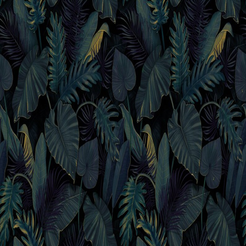 Midnight Tropics Paintable Wall Mural, 96" L x 108" W