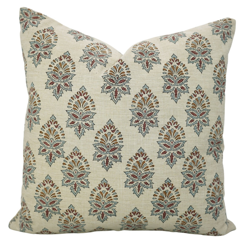Housse de coussin décoratif décoratif Fabcline, coussin décoratif doux et durable pour canapé ou salon, Varmala, Carré