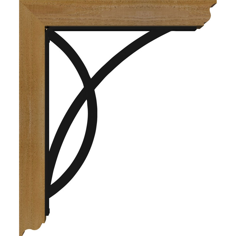 Support de fer triple 4 po Miller, H 12 po x P 9 1/2 po, Cèdre rouge de l'Ouest l 3 1/2 po x T 2 po (lisse