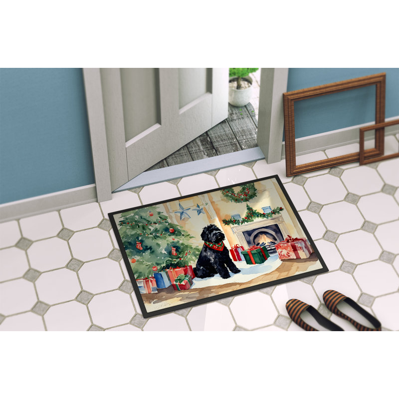 Tapis d'entrée antidérapant Jeramih, L 18 po x L 27 po