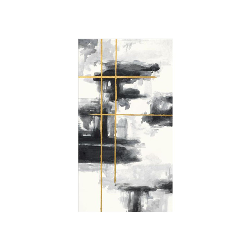 Gold Line III Painting by Sara Brown, 44" H x 24" W, Gild Gold