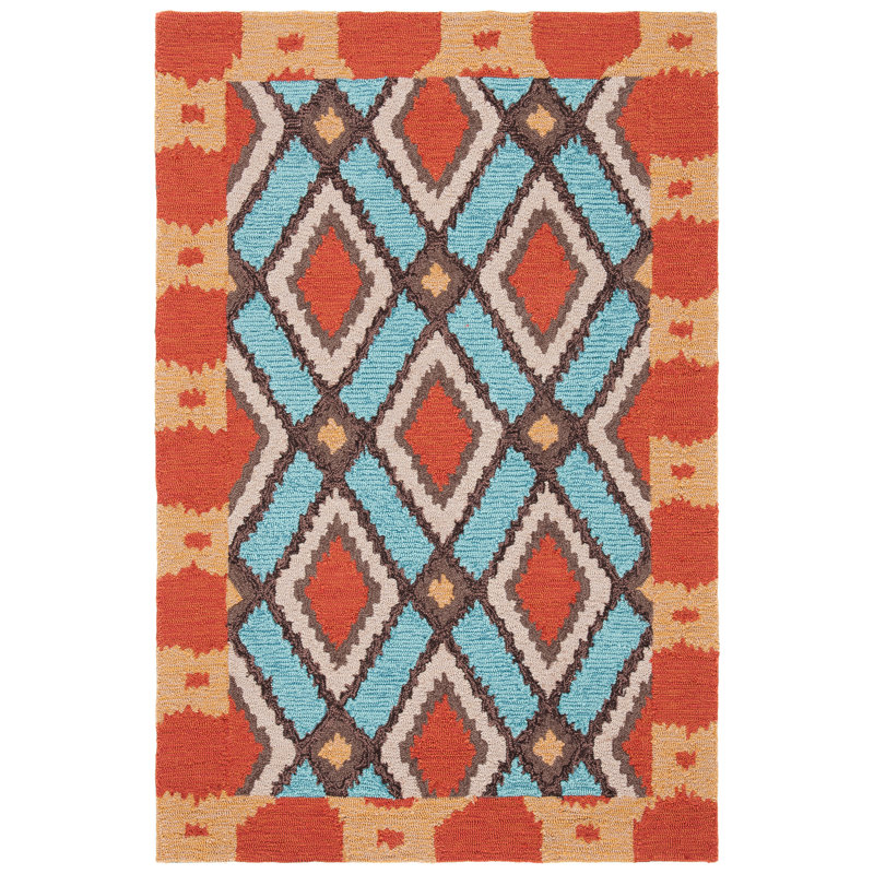 Bowden Hand Hooked Performance Southwestern Rug, Rectangle 3'6" x 5'6"