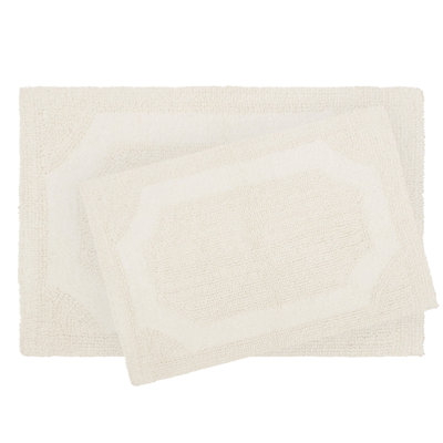 Laura Ashley Tablet Reversible Cotton Bath Rug