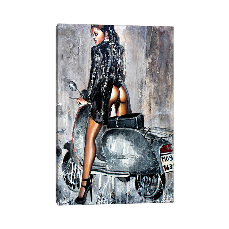 Feel Free To Go by Donatella Marraoni - Painting on Canvas, Wrapped Canvas, 30.48 cm H x 45.72 cm W