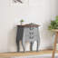 Bedside Cabinet Solid Mahogany Wood 48x35x64 cm