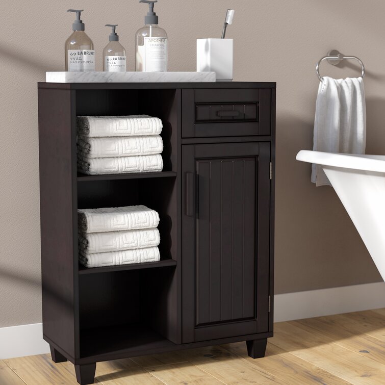 Black Bathroom Storage Cabinets - Kemper Cabinetry