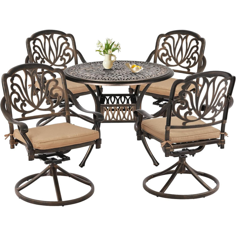Ensemble repas d'extérieur L 35,4 po Ashritha, Khaki