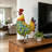Charneshia Rooster Metal Garden Statue