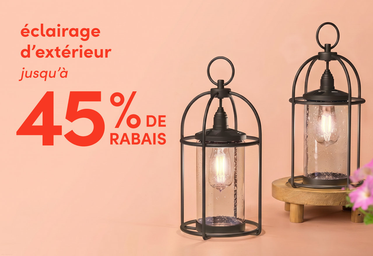 éclairage d'extérieur en solde