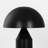 Venus 14 In. Dimmable LED Modern Dome Shade Table Lamp in Black Finish-118028664