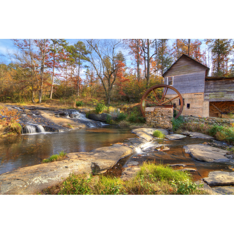 Old Grist Mill - Wrapped Canvas Print, 30cm H x 46cm W x 3.8cm D