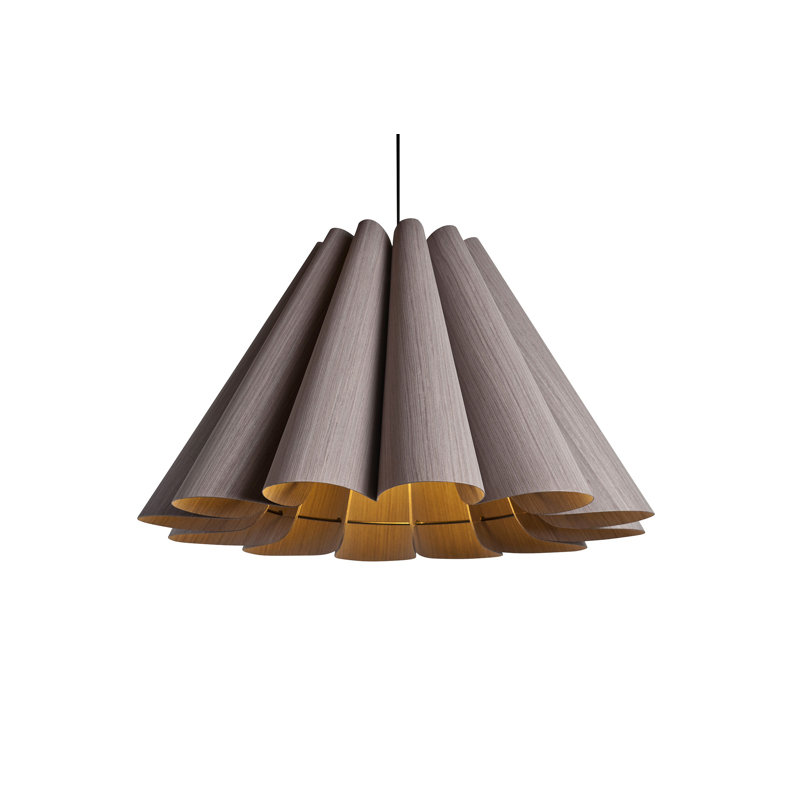 Lora 56 Medium Pendant, Gray Oak, 16.5" H x 27.5" W x 27.5" D