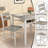 3 Piece Dining Table Set For 2 With Built-In Storage Rack, Small Wooden Kitchen Table & 2 Backrest Chairs With Metal Frame, Farmhouse Square Dinette Set For Small Space Dining Room, Apartment-1101726340