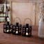 Lanterne de style lanterne décorative moderne avec DEL et ficelle 6 pièces-99195865