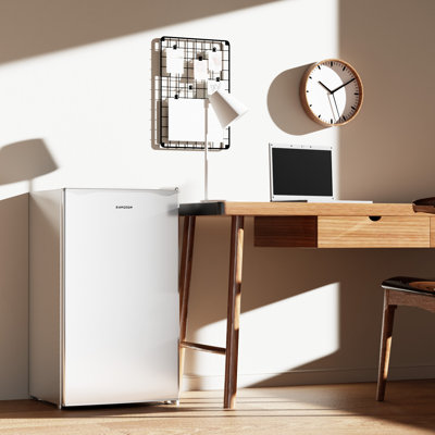 Réfrigérateur compact avec congélateur, petit réfrigérateur, réfrigérateur compact écoénergétique et compact de 3,2 pi³ pour salle de dortoir, appartement, bureau, blanc