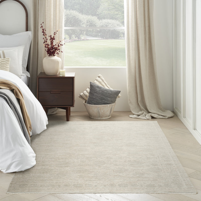 Tapis d'intérieur ivoire Demirci, Rectangle 3 pi 11 po x 5 pi 11 po