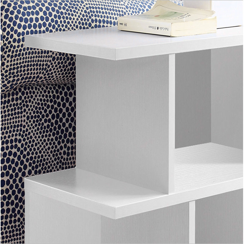 Table d'appoint, table d'appoint, table de bout, table de chevet, lampe, salon, chambre à coucher, Blanc, Blanc