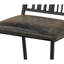 Chaises d'appoint noires en similicuir pour salle à manger, ensemble de 2, avec structure en métal et dossier à lattes