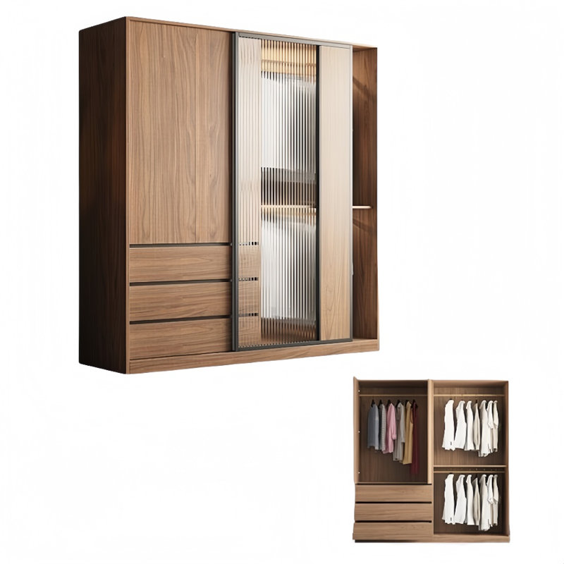 Armoire moderne, simple, pratique, élégante et élégante, H 83 po x l 63 po x P 24 po