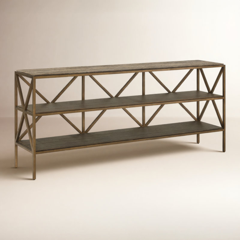 Montclair 75'' W Marble Console Table