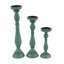 Ensemble de porte-bougie en bois patiné-15375107