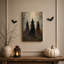 «Three Witches in Misty Autumn Forest», art mural sur toile-1758510585