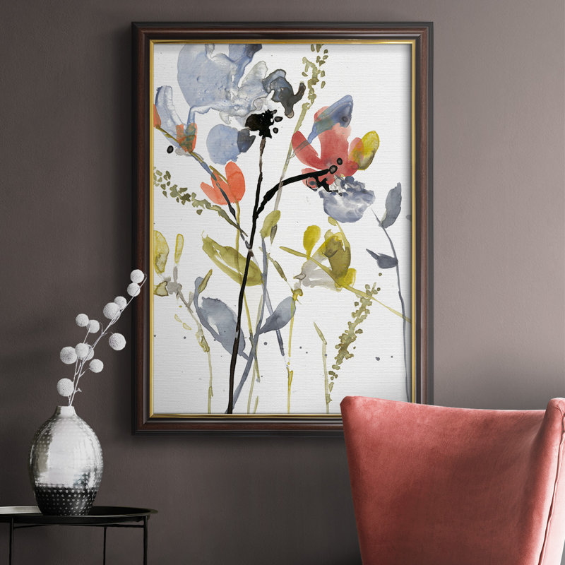 " Flower Overlay II " Painting Print, 20" H x 16" W x 1" D