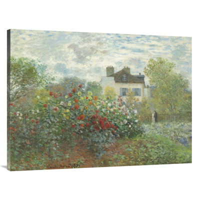 " The Artist's Garden In Argenteuil " by Claude Monet