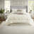 Elegant 7 Piece Bedding Sets Polyester Tufted Ivory Full For Home