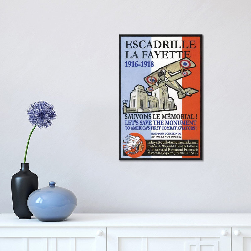 Escadrille De Lafayette by Jean-Pierre Got - Wrapped Canvas Print, 30.48 cm H x 45.72 cm W