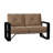 Vale 60.5'' Wide Aluminum Loveseat with Cushions-41306207-41308123