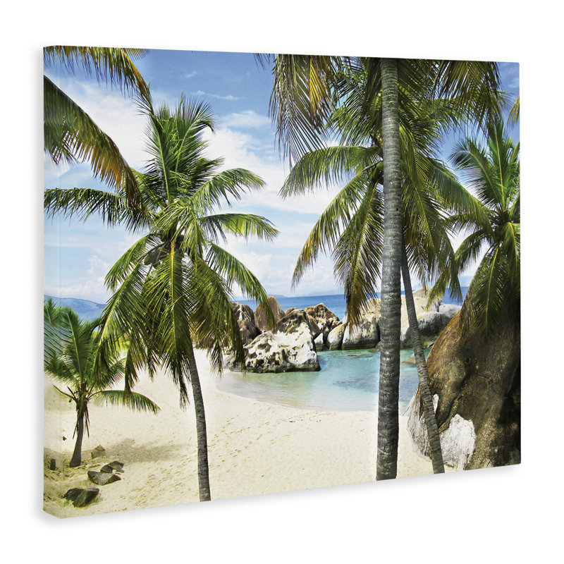 Toile Spring Bay Hidden Cove, design par Seven Trees Design, H 16 po x l 20 po