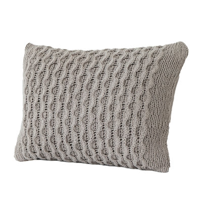  Knit Cotton Lumbar Pillow