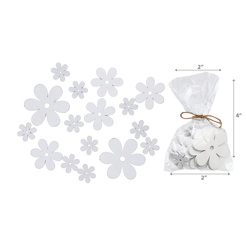 Ornements en forme de marguerite blanche