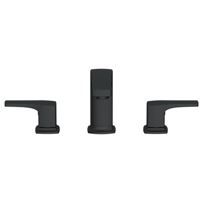 Widespread Bathroom Faucet with Drain Assembly