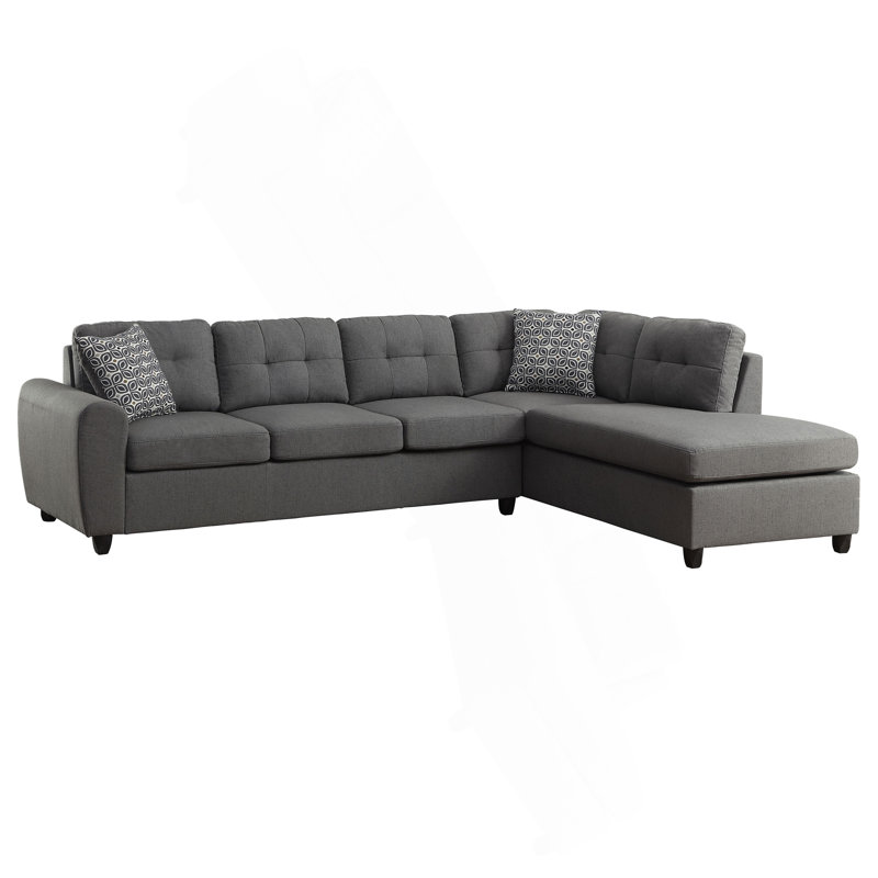 Canapé modulaire avec repose-pieds 2 pièces Balta Grey