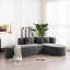 Canapé modulaire confortable avec assise incurvée: tissu d'ameublement doux, 4, l 107,5 po x l 72,5 po x H 28,5 po, canapé modulaire en chenille pour salon, 4 pièces, tissu d'ameublement en tissu-1516237780
