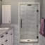 Kinkade 32.75 - 33.25 in. W x 72 in. H Frameless Hinged Shower Door-92829944