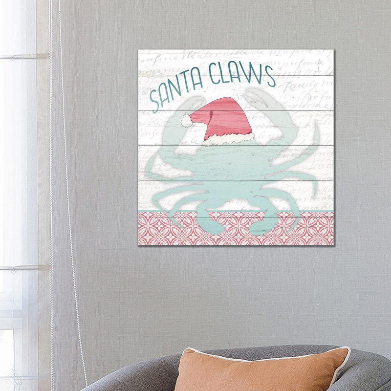 Santa Claws by Kimberly Allen - Wrapped Canvas Gallery-Wrapped Canvas Giclée, 66.04 cm H x 66.04 cm W