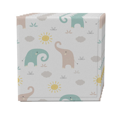 Cotton Twill Animals/Nature Square Napkin
