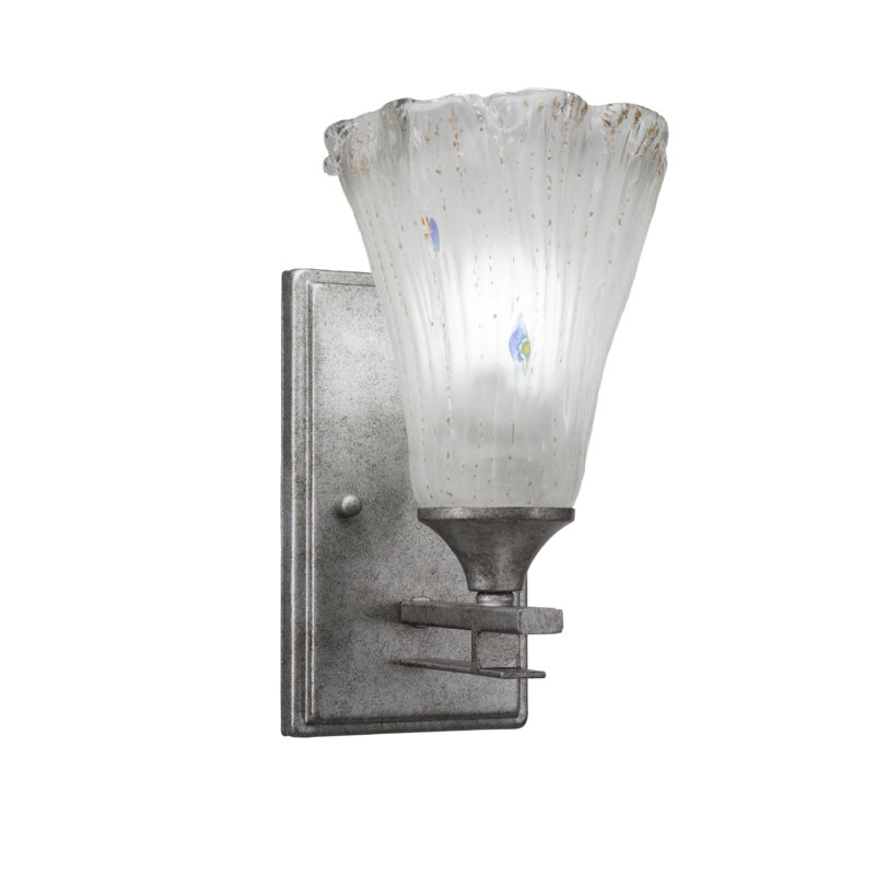 Uptowne Wall Sconce, Aged Silver