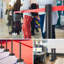 92cm H x 200cm W Black Metal Stanchion-1348158134