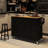 54.3" Solid Wood Countertop Kitchen Cart With Spice Rack & Towel Rack-721216828