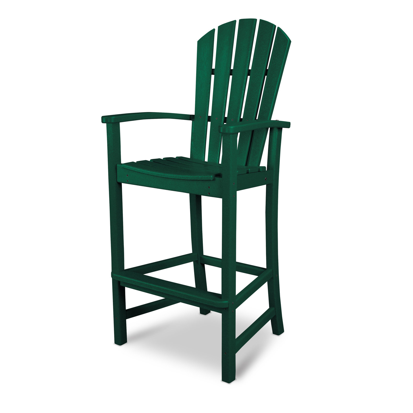 POLYWOOD® Palm Coast Patio Bar Stool, Green