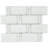Reflection 11.82 in. x 12.01 in. Brick Joint Glossy Glass Mosaic Tile-36933165