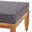 Mobilier moderne de style Mid-Century: + table basse - fabrication en bois, coussins à eau et lattes et coussins élégants